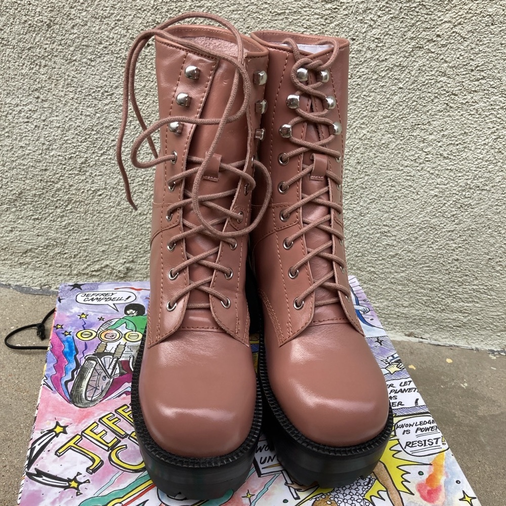 Jeffrey Campbell Cocoon rose pink boots9.5 New NIB